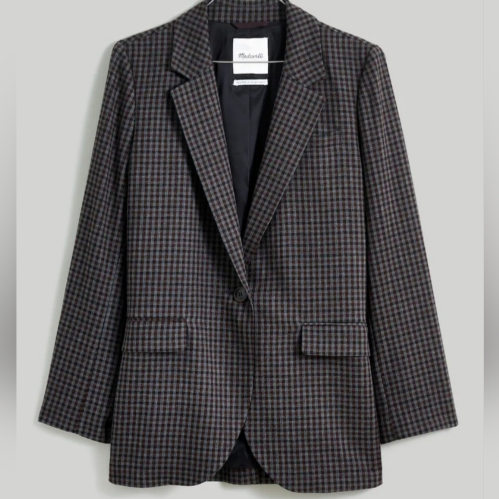 Madewell Larsen Blazer NWT Micro Grammar check